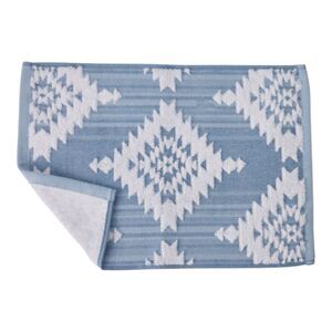 Rare Sold Out Pendleton Navajo Blue Aztec Boho Finger Tip Hand Towel Set Of 2